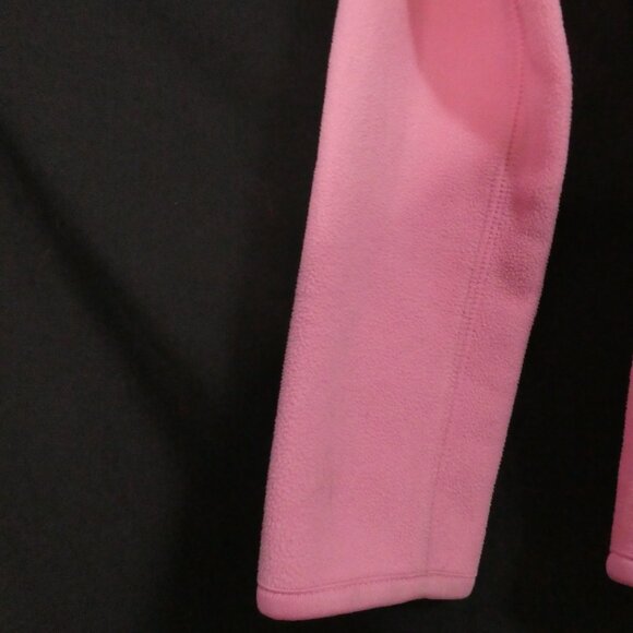 Y2K - OLD NAVY BRAND | medium | Pink Fleece Hooded Zip-Up Jacket | Zip Pockets - Picture 6 of 16